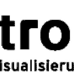 Logo von rennttronic, Unternehmen für Industrie- und Visualisierungssoftware, mit stilisiertem Schriftzug.