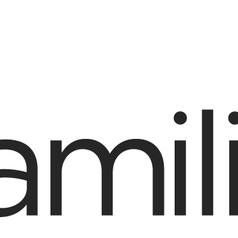Logo des pme Familienservice mit blauer Farbspritzer-Illustration und schwarzer Schrift auf weißem Hintergrund.