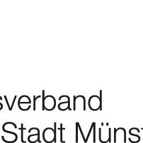 Logo des Caritasverbands für die Stadt Münster e.V. mit rotem Kreuz und Schriftzug.