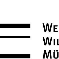 Logo der Westfälischen Wilhelms-Universität Münster in Schwarz-Weiß mit geometrischen Formen über dem Text.